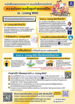 โปสเตอร์แนะนำระบบ e-Livingwill